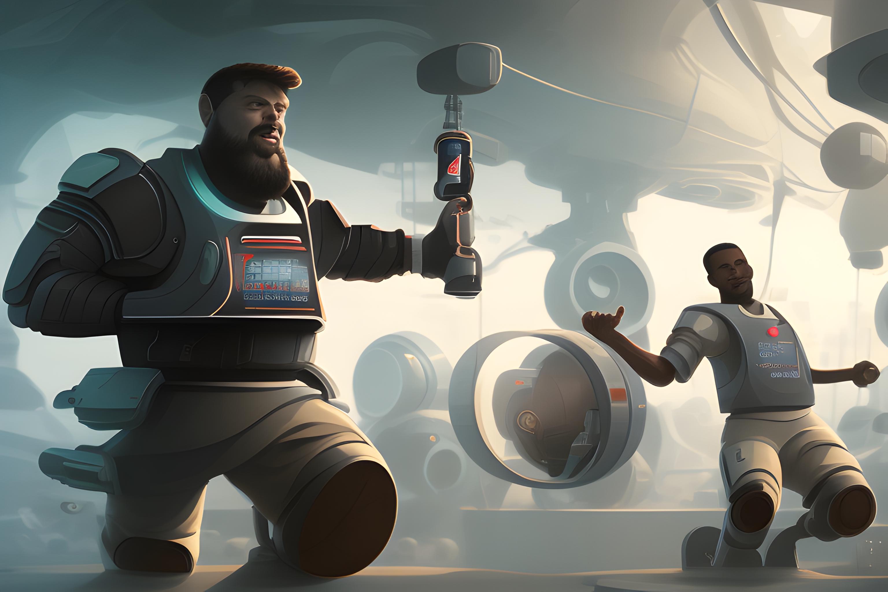 peterbot et son duo entrain de soulever la coupe fncs 2024



